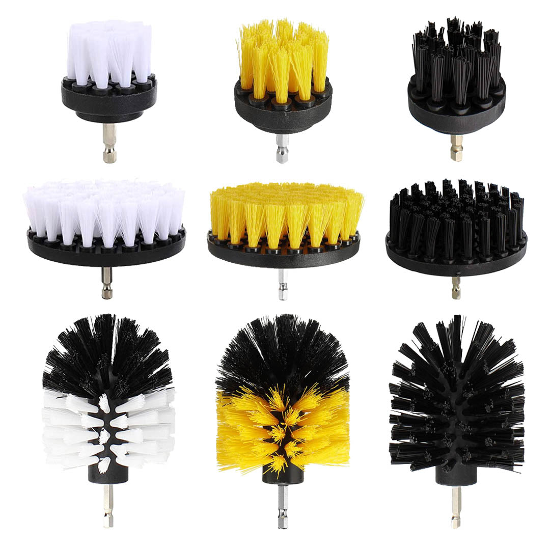 3pcs/Set Electric Drill Brush Head Set - Perfect for Kitchen Floor, Car  Seat, and Tire Cleaning!